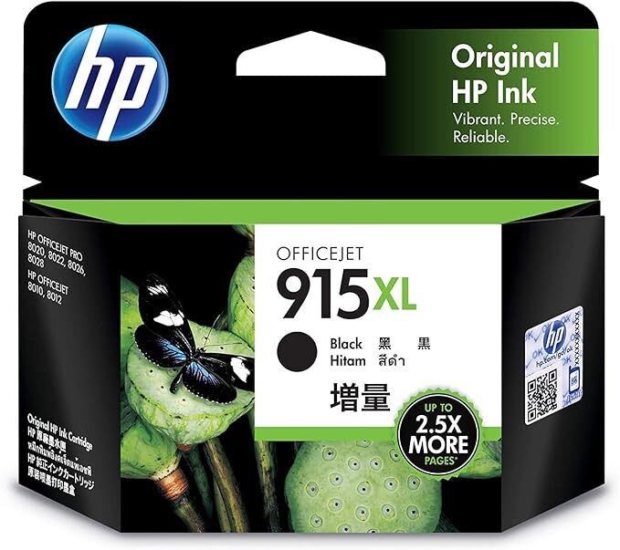 HP 915XL High Yield Black Original Ink Cartridge