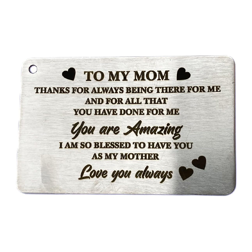 Wallet Card To My Mom