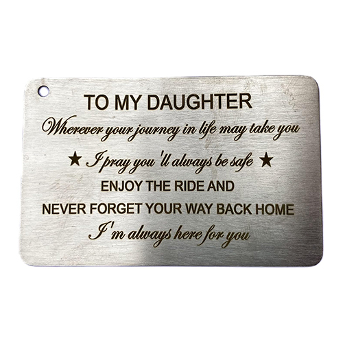Wallet Card To My Daughter