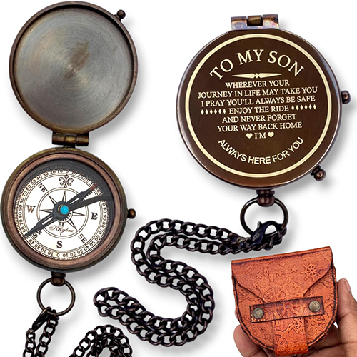 To My Son Compass Gifts for Men