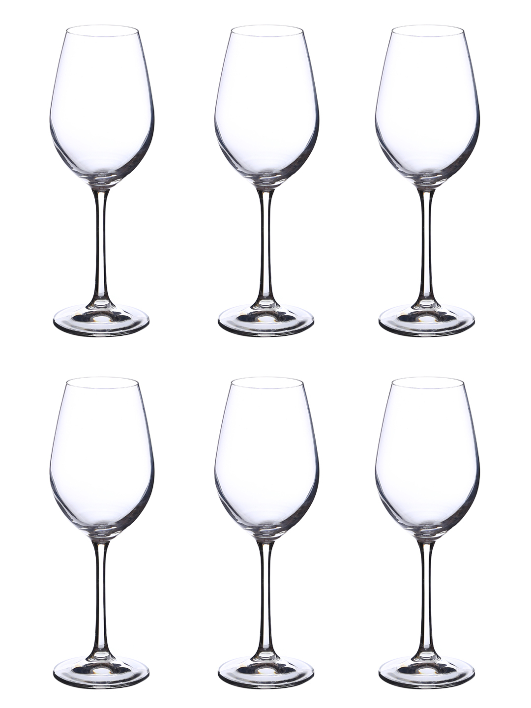 bohemia crystal Viola White Wine Glass Set 250ml Set of 6 Transparent