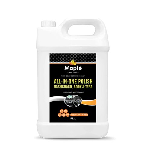 Maple Car Care All in One Semi gel interior shiner Dashboard Body Interior Tyre 5 Ltr