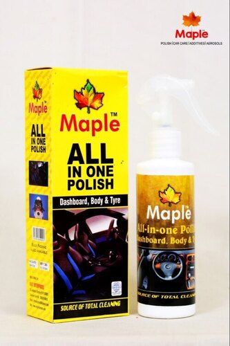 Maple Car Care All in one Multipurpose liquid Bike and Car spray polish (200ml box pack) (1 foam piece)