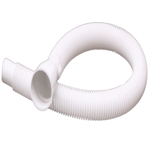 Waste Pipe - PVC Material, 15x1.5 Inches, White Color | Features 2 x 1.5 Inch Fittings, 60Â°C Temp Rating, 10 Bar Pressure Rating