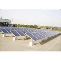 Solar Panel Rooftop Mounting Structure - Color: Black