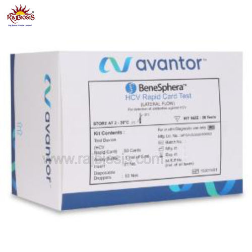 Plastic Benesphera Hcv Rapid Card Test