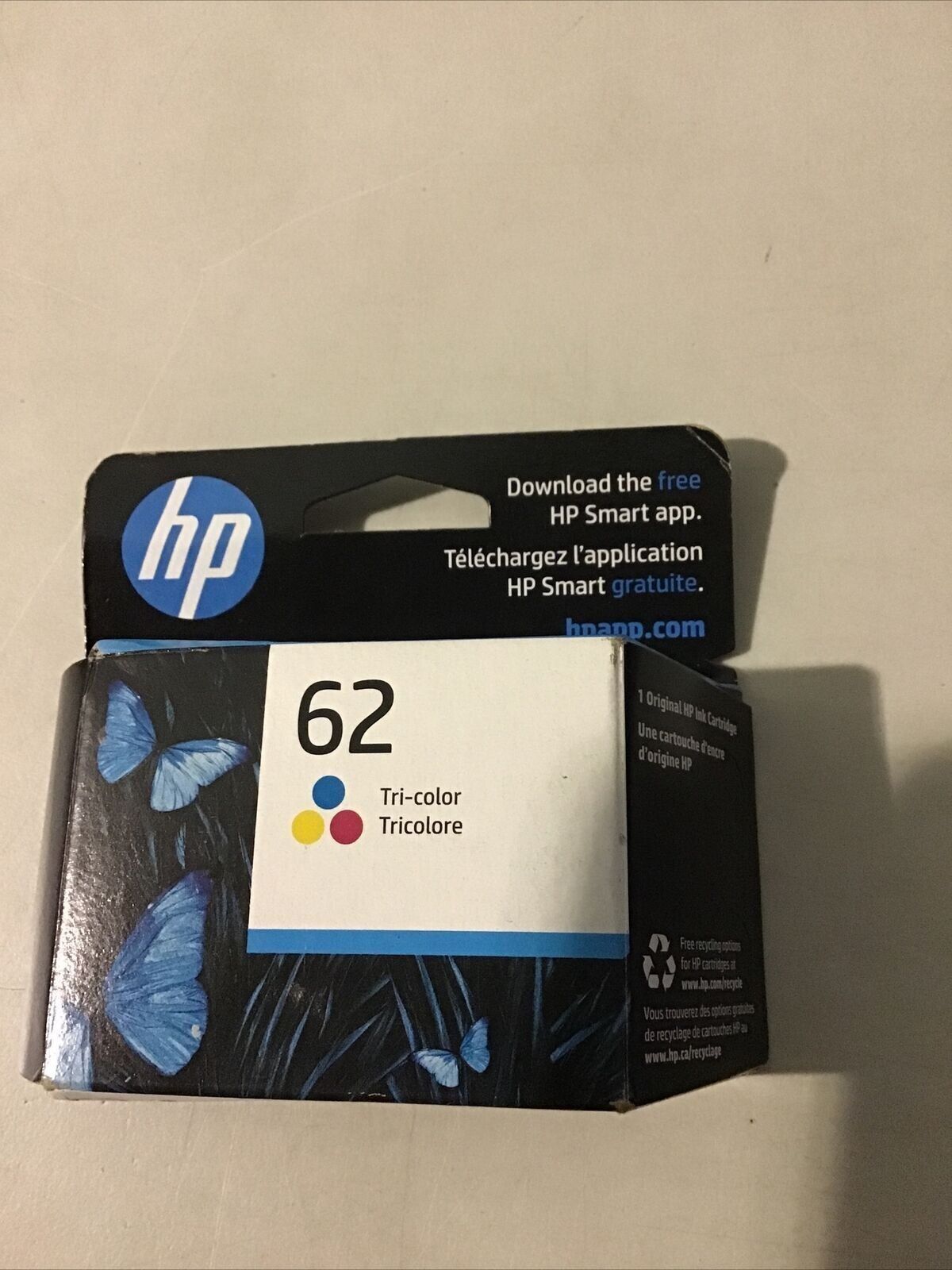 HP 62 Tri-color Original Ink Cartridge