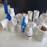 PVC Socket - Various Sizes White Color BSP Thread Type 10 Bar Pressure Rating 60Â°C Temperature Rating Ideal for Water Supply Applications