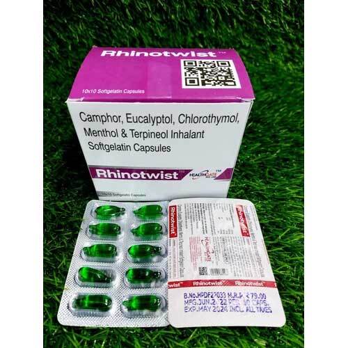 Camphor Eucalyptol Chlorothymol Terpineol Softgel Capsules