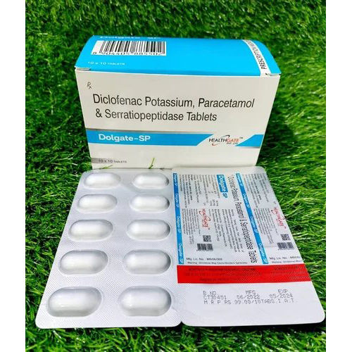 Diclofenac Paracetamol and Serratiopeptidase tablets