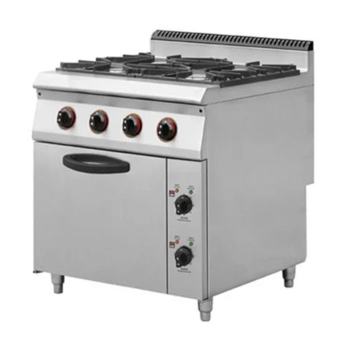 Steel Four Burner Continental Cooking Range