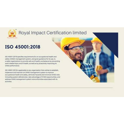 ISO 45001-2018 Health and Safety Certificate