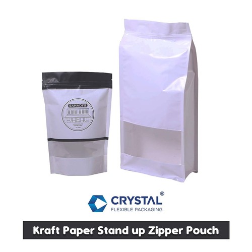 Kraft Paper Stand up Zipper Pouch