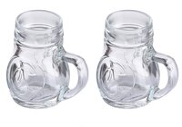 Oberglas Birnen Beer Tasting Small Mugs 40 ML Set of 3 Transparent