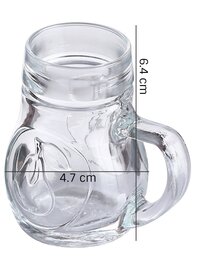 Oberglas Birnen Beer Tasting Small Mugs 40 ML Set of 3 Transparent