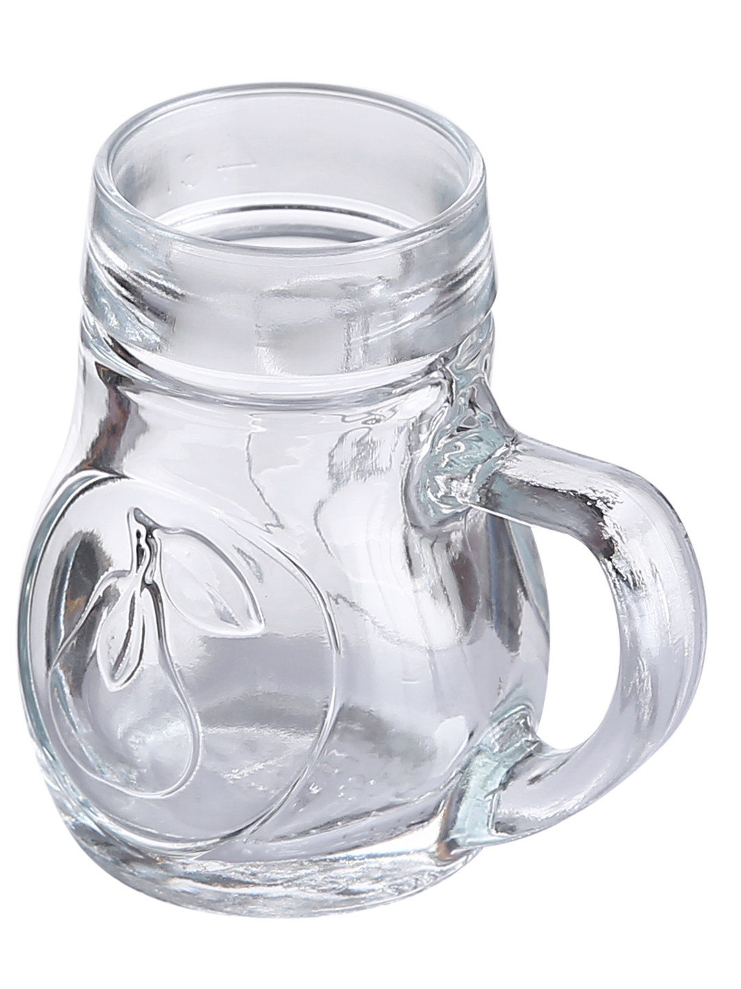 Oberglas Birnen Beer Tasting Small Mugs 40 ML Set of 3 Transparent