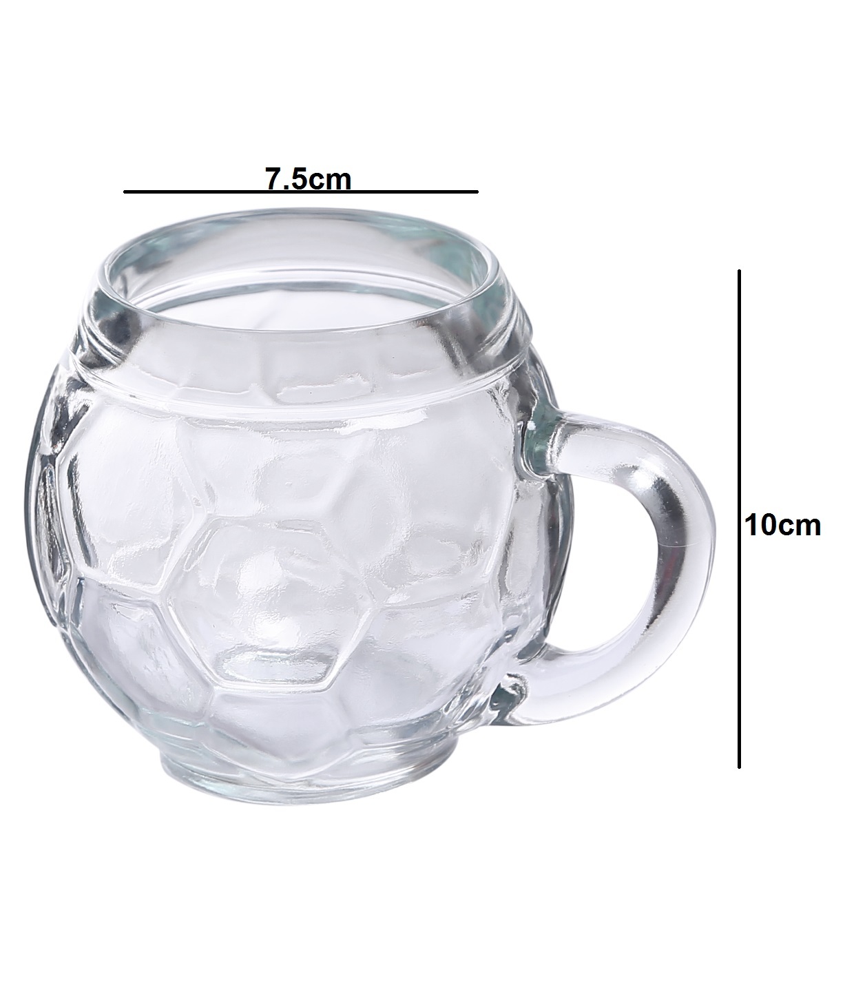 Oberglas Football Glass Beer Mug Set 400ml Transparent Set of 2