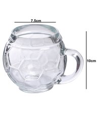Oberglas Football Glass Beer Mug Set 400ml Transparent Set of 2