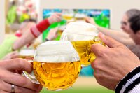 Oberglas Football Glass Beer Mug Set 400ml Transparent Set of 2