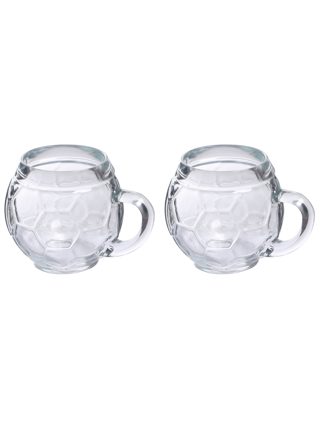 Oberglas Football Glass Beer Mug Set 400ml Transparent Set of 2