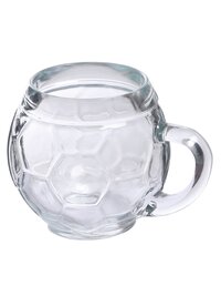 Oberglas Football Glass Beer Mug Set 400ml Transparent Set of 2