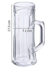 Oberglas Premium Ribbed Beer Mug 330 ML Set of 2pcs