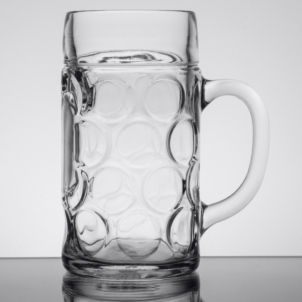 Oberglas Isar Imported Glass Jumbo Beer Mug 1000ml (1 litre)