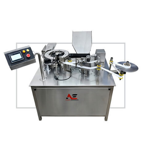 Automatic High Speed Rotary Ampoule Labelling Machine - Color: Silver