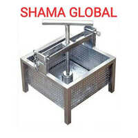 Manual Paneer Press Machine - Stainless Steel, Silver Color | High Efficiency, Environmental Friendly, Manual Control System