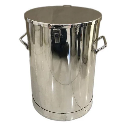 Silver Ss 304 Airtight Storage Drum With Toggle Clamp