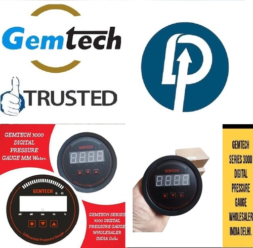 GEMTECH Series 3000 Digital Pressure Gauge with Alarm Range 0 to 5000 PASCAL Dealers Wholesaler Delhi NCR India Bangalore Mumbai Kolkata
