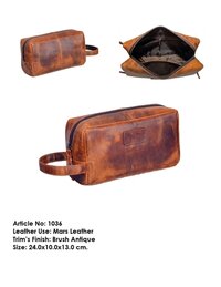 Leather Toiletry Kit
