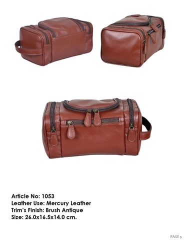Toiletry Leather Bag