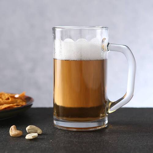 Uniglass Nicol Glass Beer Mugs Set 400ml