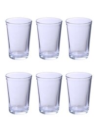 Uniglass Aegean Small Water and Juice Glass Set 190ml Transparent Set of 6