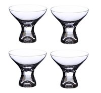 Bohemia Crystal Samba Ice Cream Cup Set 330ml Set of 4pcs Transparent Non Lead Crystal Glass