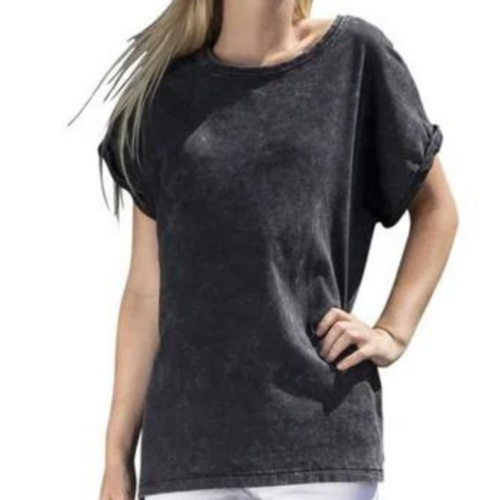 Acid Wash T shirt For Womens