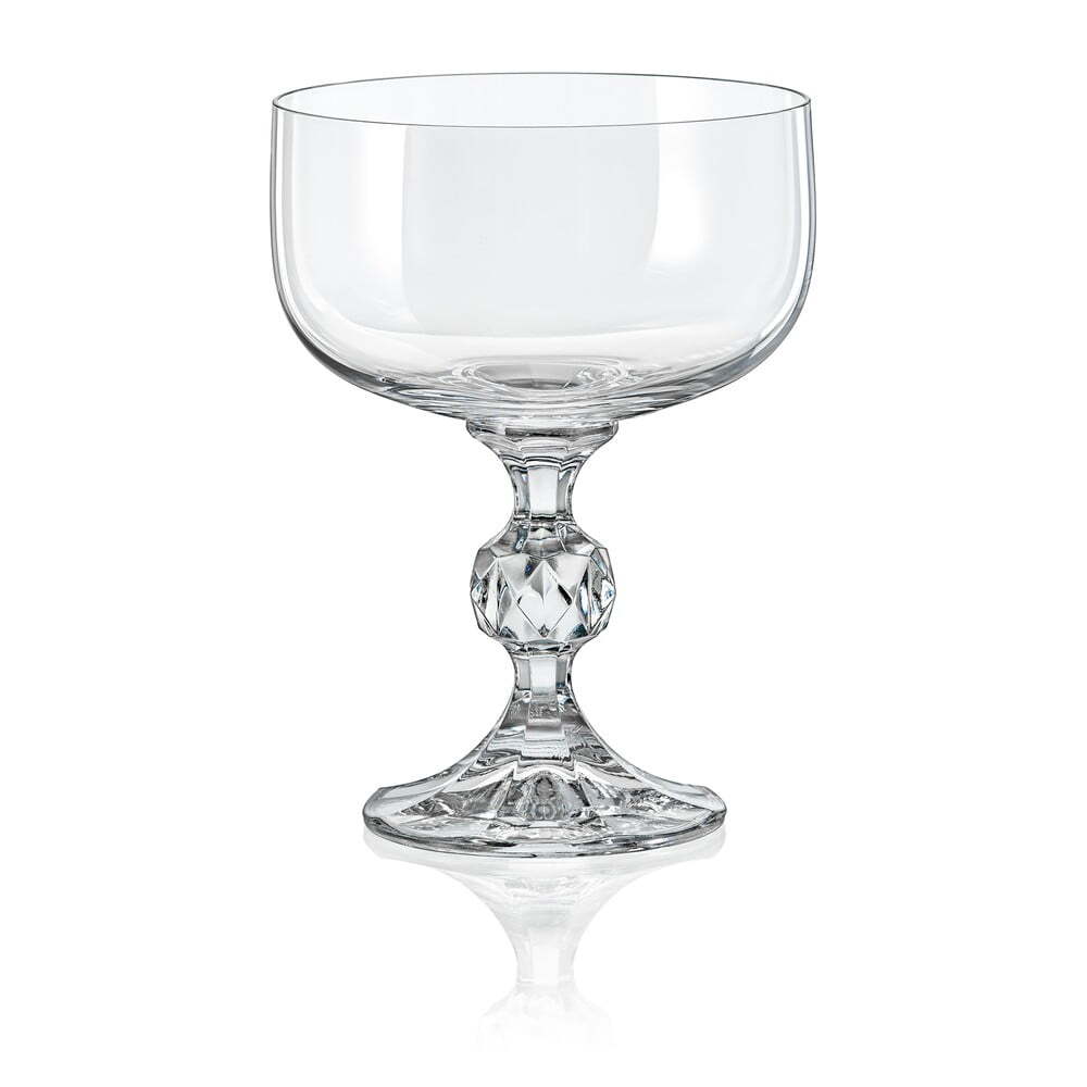 Bohemia Crystal Claudia Ice Cream Cup Set 200ml Set of 6pcs Transparent Non Lead Crystal Glass