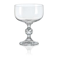 Bohemia Crystal Claudia Ice Cream Cup Set 200ml Set of 6pcs Transparent Non Lead Crystal Glass