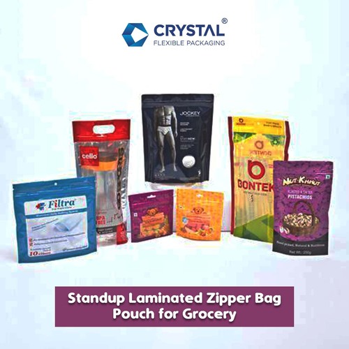 Standup Laminated Zipper Bag Pouch for Grocery