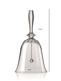 Bohemia Crystal Angela Bell Set  Set of 1pcs  Transparent Non Lead Crystal Glass