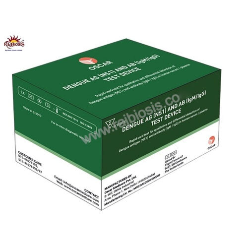 Oscar Dengue Combo Ns1 And Igg/Igm Card Test Kit - Material: Plastic