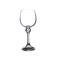 bohemia crystal Julia White Wine Glass Set  190ml  Set of 6  Transparent