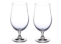 Bohemia Crystal Club Beer Glass Set 380ml Set of 2pcs Transparent Non Lead Crystal Glass