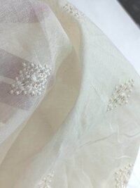 Dyeable butti embroidery fabric wholesale