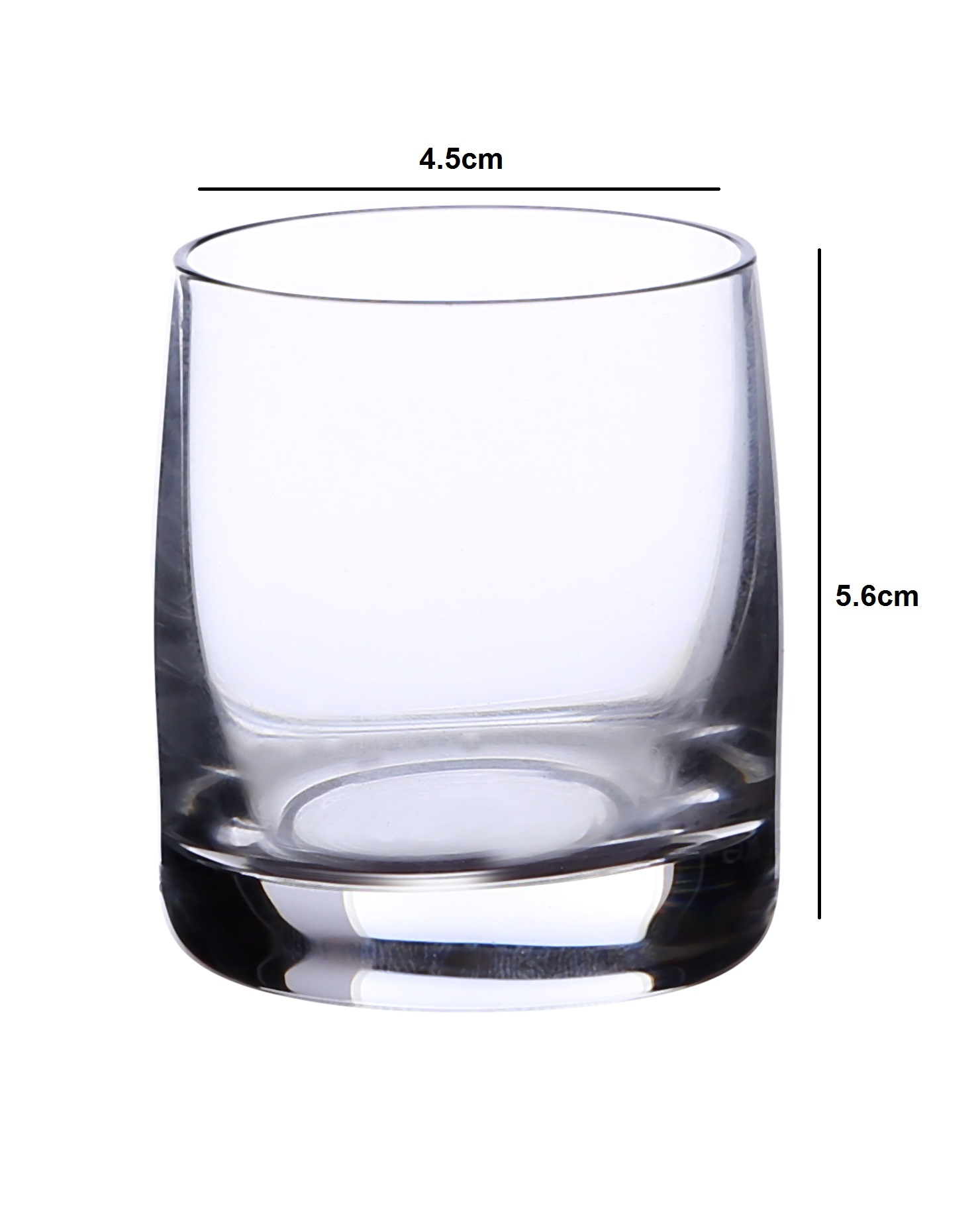Bohemia Crystal Ideal shot glass  Set 60ml Set of 6 Clear
