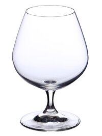 Bohemia Crystal Lara Brandy Glass Set 400ml Set of 6pcs Transparent Non Lead Crystal Glass