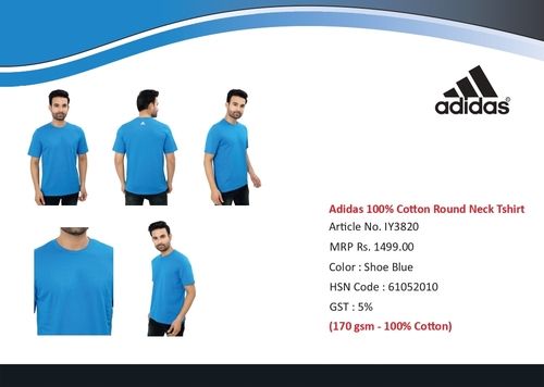 Adidas cotton around neck t-shirt