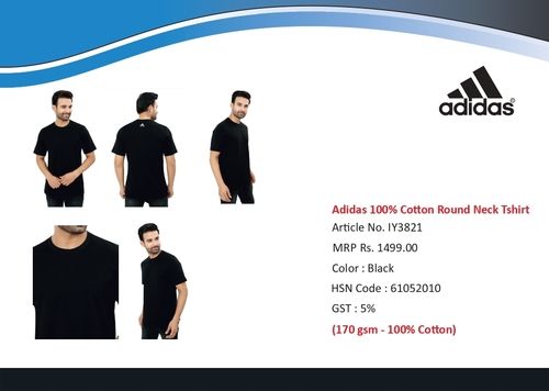 Adidas Cotton Round Neck T-Shirt