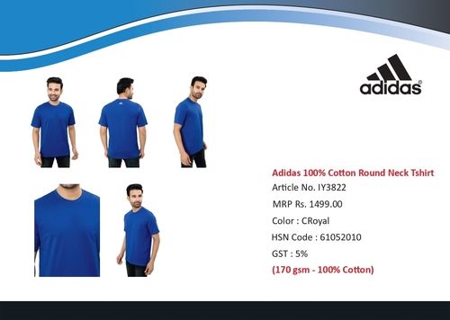 Adidas Cotton T-Shirt Round Neck